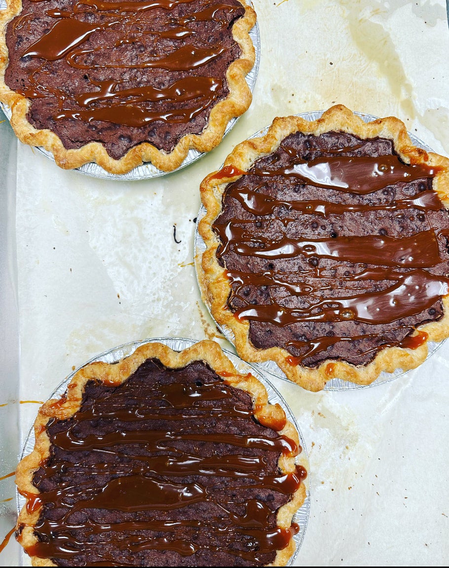 Chocolate Caramel Pecan Butter & Crumb Pie Company