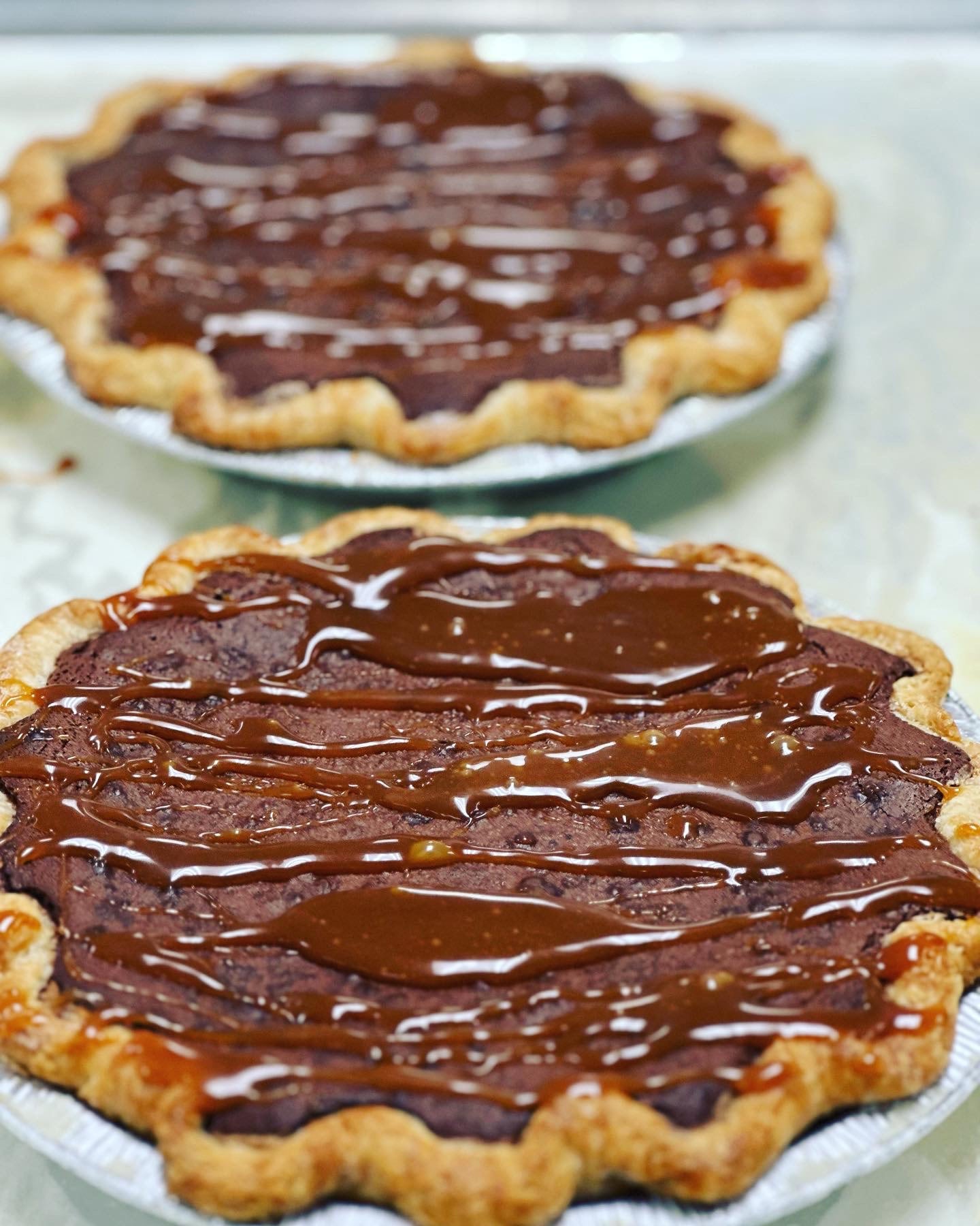 Chocolate Caramel Pecan Butter & Crumb Pie Company